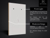 Großer Spiegel mit LED Beleuchtung L01 #6