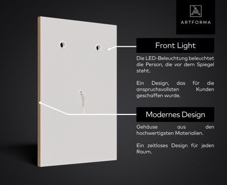 Großer Wandspiegel mit LED Beleuchtung L15 #6