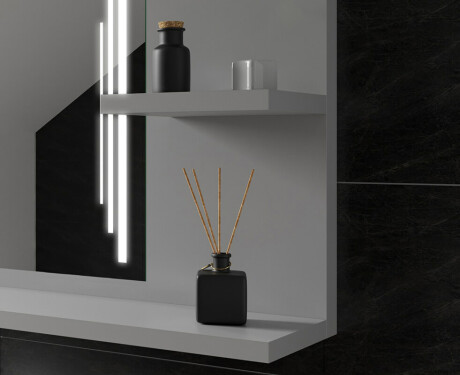 LED Spiegel mit Ablageflächen - L27 #6