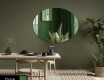 Oval dekorativer spiegel Flur modern L178