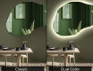 Unregelmäßige dekorativer spiegel Flur modern L180 #9