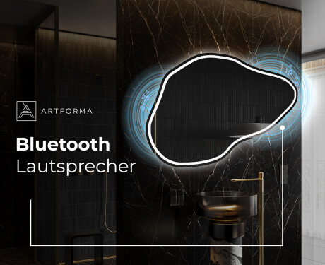 Unregelmäßiger asymmetrischer Spiegel mit LED Beleuchtung P223 #5