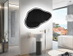 Unregelmäßiger asymmetrischer Spiegel mit LED Beleuchtung P223 #9