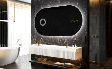 Runder Badspiegel mit LED Beleuchtung L82 - Artforma