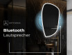 Unregelmäßiger asymmetrischer Spiegel mit LED Beleuchtung I222 #5