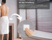 Badspiegel mit LED Beleuchtung 50x80cm mit kaltem LED-Licht 7000K, warmem Licht 3000K oder neutralem Licht 4500K #4