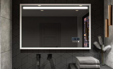 Halbovaler Spiegel mit Sprossen in Loft-Mdf-Rahmen - ARO