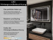 Spiegel mit Rahmen und LED Industrial Beleuchtung FrameLine L61 #4