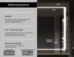 Spiegel mit Rahmen und LED Industrial Beleuchtung FrameLine L61 #8