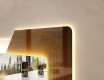 Rechteckiger Badspiegel mit LED Beleuchtung - Retro #2