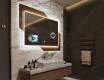 Rechteckiger Badspiegel mit LED Beleuchtung - Retro #12