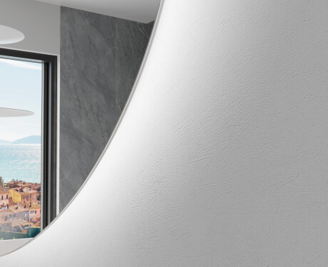 Unregelmäßiger asymmetrischer Spiegel mit LED Beleuchtung SF221 #2