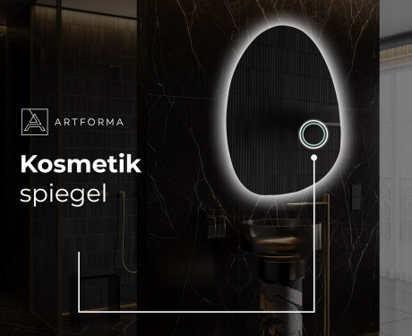 Unregelmäßiger asymmetrischer Spiegel mit LED Beleuchtung SF221 #5
