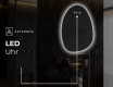 Unregelmäßiger asymmetrischer Spiegel mit LED Beleuchtung SF221 #8