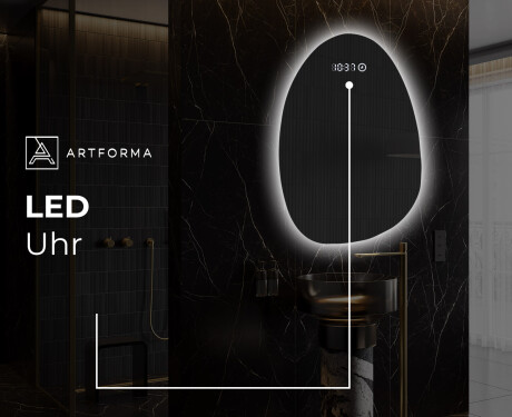 Unregelmäßiger asymmetrischer Spiegel mit LED Beleuchtung SF221 #8