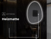 Unregelmäßiger asymmetrischer Spiegel mit LED Beleuchtung SF221 #9