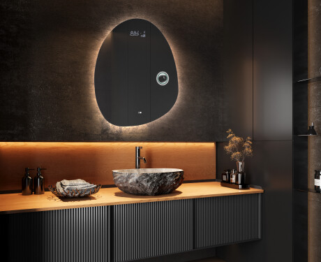Unregelmäßiger asymmetrischer Spiegel mit LED Beleuchtung SF221 #10