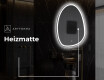 Unregelmäßiger asymmetrischer Spiegel mit LED Beleuchtung SF222 #9