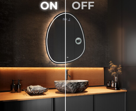 Unregelmäßiger asymmetrischer Spiegel mit LED Beleuchtung SF223 #3