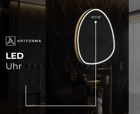 Unregelmäßiger asymmetrischer Spiegel mit LED Beleuchtung SF223 #8
