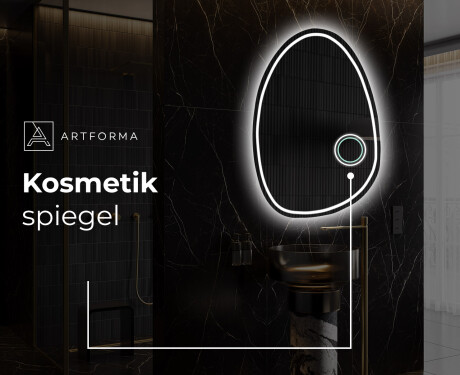 Unregelmäßiger asymmetrischer Spiegel mit LED Beleuchtung SF223 #5