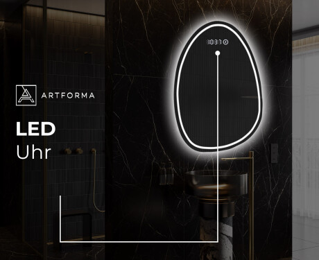 Unregelmäßiger asymmetrischer Spiegel mit LED Beleuchtung SF223 #8