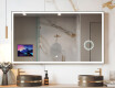 Smartes LED-Badezimmerspiegel mit Displine Apple L01 Rahmen