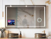 Smartes LED-Badezimmerspiegel mit Displine Apple L61 Rahmen
