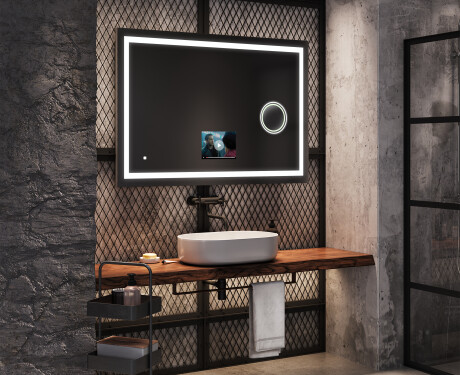 Smart Spiegel LED Badspiegel L15 Apple #8