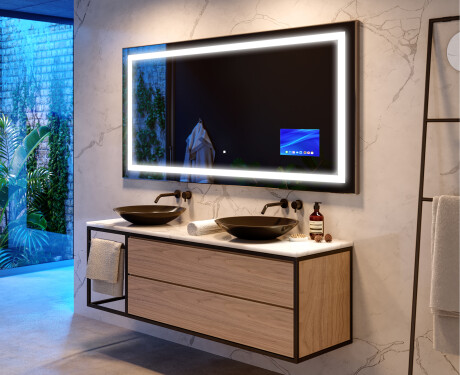 Smart Spiegel LED Badspiegel L15 Apple #9