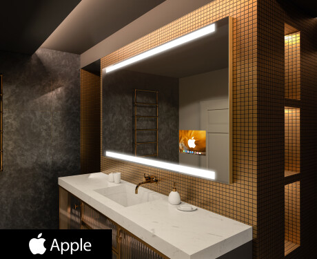 Smart Spiegel LED Badspiegel L47 Apple #1
