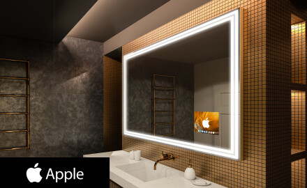 Smart Spiegel LED Badspiegel L57 Apple