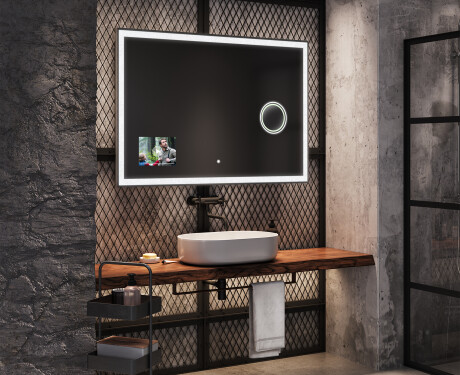 Smarter Spiegel mit LED Beleuchtung L126 Apple #6