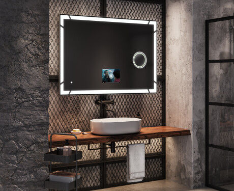 Smarter Spiegel mit LED Beleuchtung L126 Apple #9