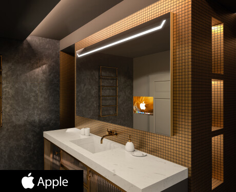 Smart Spiegel LED Badspiegel L128 Apple