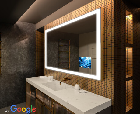 Badezimmerspiegel Smart Google mit Licht LED L01 #1