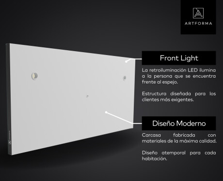 Badezimmerspiegel Smart Google mit Licht LED L01 #11