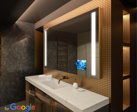 Badezimmerspiegel mit Beleuchtung LED Smart Google L02 #1