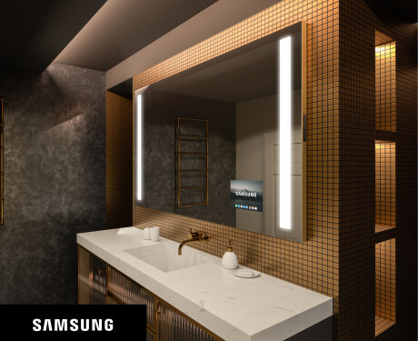 Smart Spiegel LED Badspiegel L02 Samsung #1