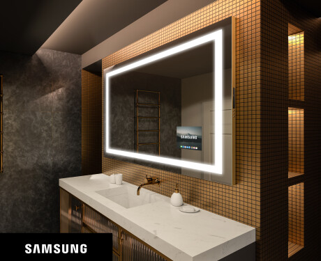 Smart Spiegel LED Badspiegel L15 Samsung #1