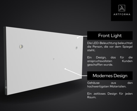 Smart Spiegel LED Badspiegel L126 Samsung #6