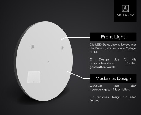 Runde Spiegel mit LED SMART L76 Apple #2