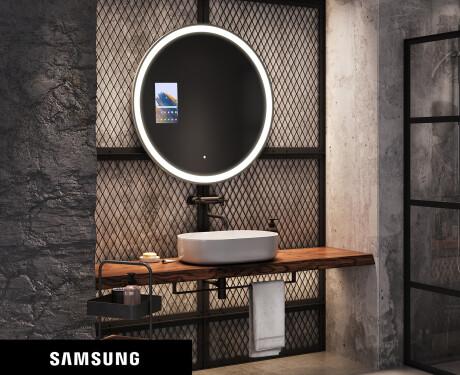 Runder Badspiegel mit LED SMART L76 Samsung #1