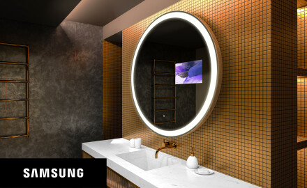 Runder Badspiegel mit LED SMART L76 Samsung