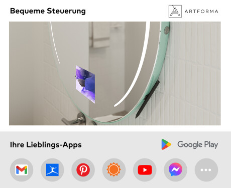 Runde SmartSpiegel mit LED Beleuchtung SMART L153 Samsung #3