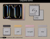 Abgerundeter Moderner LED-Spiegel mit iPad Displine L146 Rahmen #2