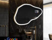 Unregelmäßiger Spiegel mit LED SMART P222 Google