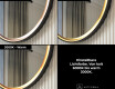 Rundes Spiegel in einem Metallrahmen mit LED-Beleuchtung #3