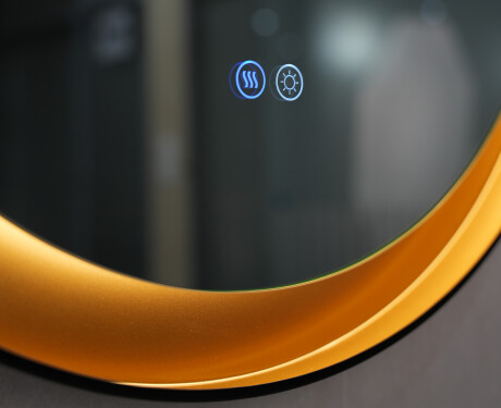 Rundes Spiegel in einem Metallrahmen mit LED-Beleuchtung #5