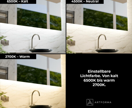 Intelligenter Abgerundeter LED-Badezimmerspiegel SmartScreen 21,5” #4